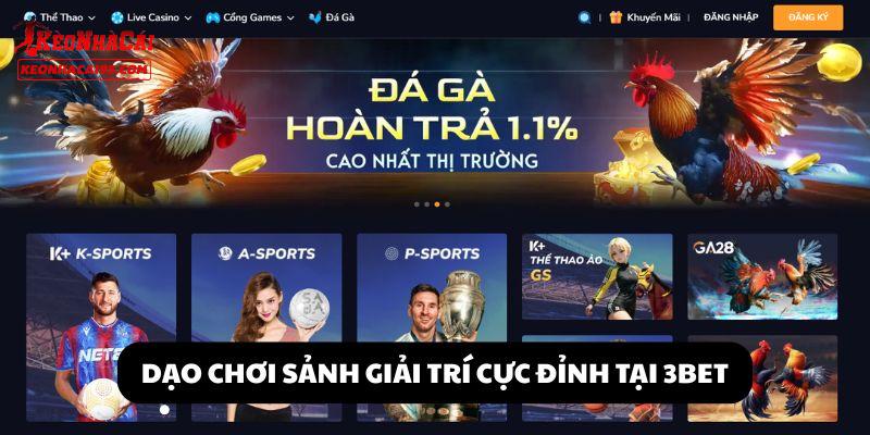 Các sản phẩm hàng đầu có tại 3BET