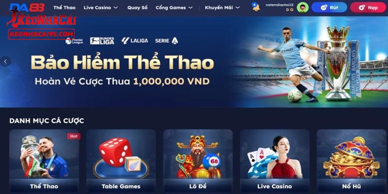 Thể thao DA88 luôn là lựa chọn hàng đầu Thể thao DA88 luôn là lựa chọn hàng đầu